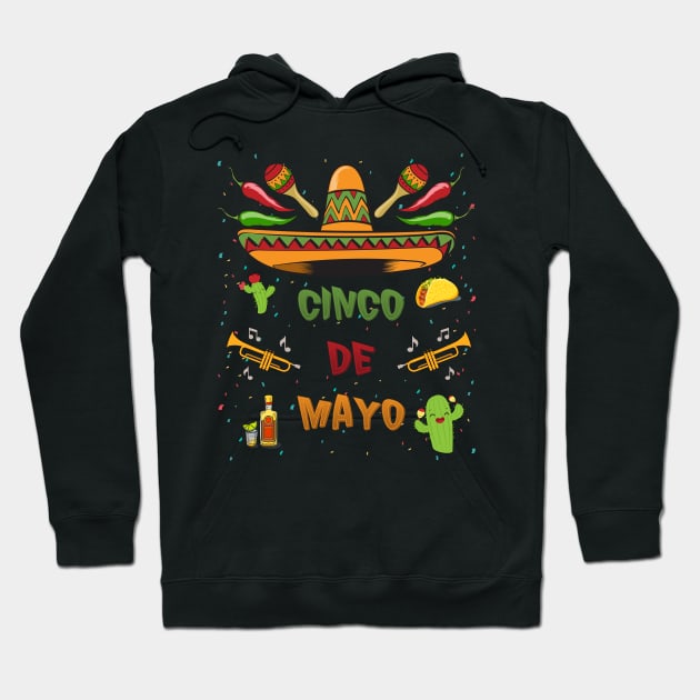 Funny Cinco De Mayo Fiesta Hoodie by SmileSmith